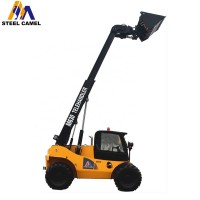 small farm hay baler equipment rotating bale clamp telescopic forklift telehandler